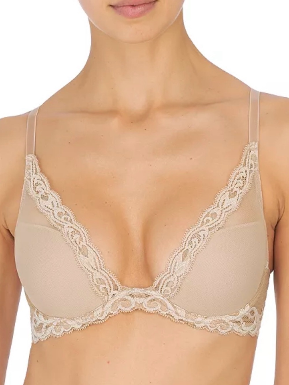 Natori Feathers Contour Plunge Underwire Bra